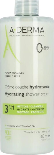 A-Derma Les Indispensables Moisturizing Shower Cream Nude 500 ML