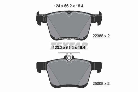 Bremseklosser TEXTAR 2238801 Bremseklosser TEXTAR 2238801