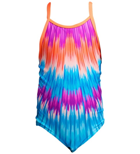 Funkita Badedrakt Trykt One stk. UV50+ Birdie Bird 3 år 98 Badetøy Blå Lilla Oransje
