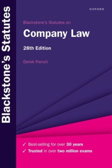 Blackstone's Statutes on Company Law 28e
