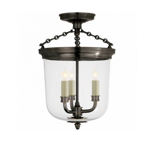Merchant Semi-Flush Bronze