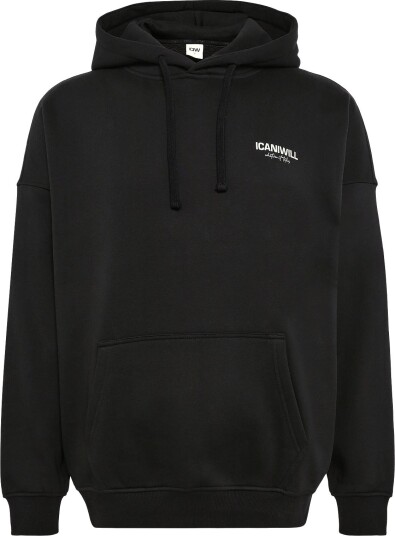 ICANIWILL Everyday Relaxed Hoodie Print M Black S ICANIWILL Everyday Relaxed Hoodie Print M Black S