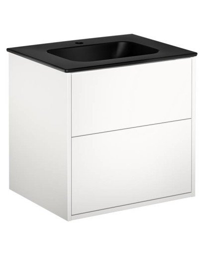 Gustavsberg Artic møbelpakke, 60x47 cm, hvit/sort Gustavsberg Artic møbelpakke, 60x47 cm, hvit/sort