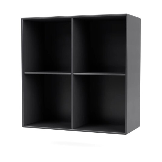 Montana SHOW hylle 69,6x69,6 cm, opphengsskinne 36 Coal