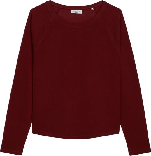 Marc O"Polo T Shirt Lsl Raglan Sleeves DEEP BURGUNDY XXL