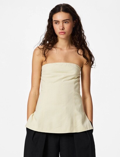 Pieces Pcmajse Fitted Bandeau Top Wvn D2D Pp Beige M Pieces Pcmajse Fitted Bandeau Top Wvn D2D Pp Beige M