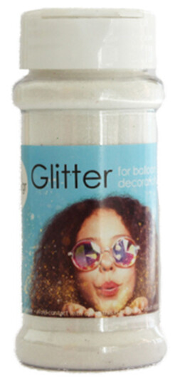 Globos Europe Dekorasjonsglitter på Boks - Hvit
