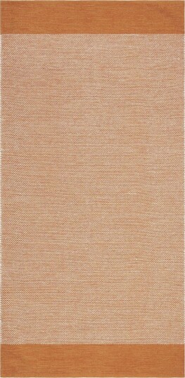 Alva Bomullsteppe 75x150 cm Oval - Oransje