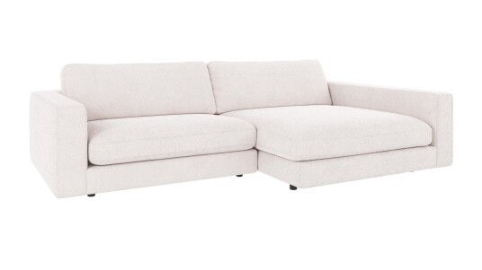Rowico Home Duncan 3 seters sofa med sjeselong H Hvit Greg 1 258 x 150 x 78 cm Hvit