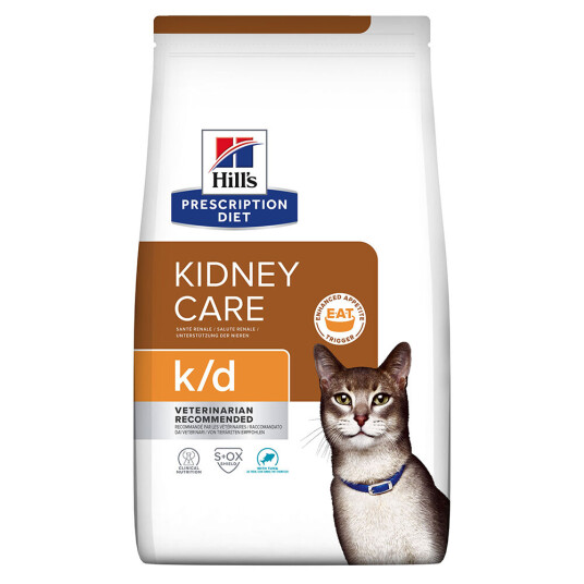 Hill's k/d Kidney Care Tørrfôr til katt med tunfisk - 2 x 3 kg