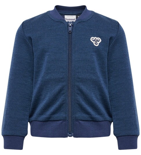 Hummel Bee Mini ull/bomull zip jakke dress blues