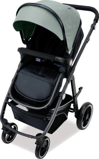 Asalvo Convertible Two+ 3-I-1 Bilstol/Barnevogn - 22 kg - Grønn