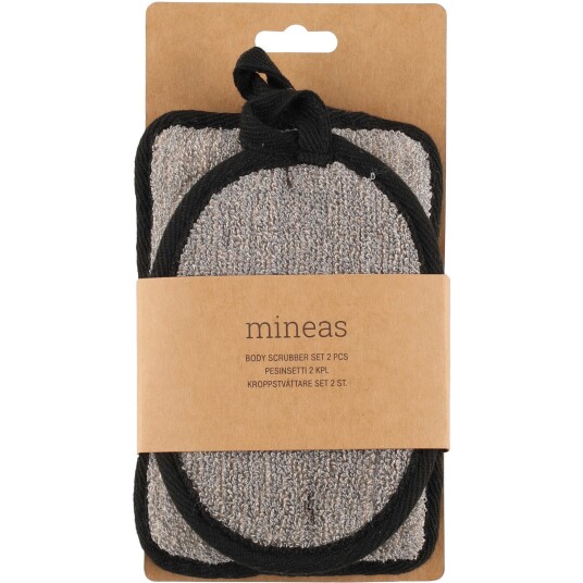 Mineas Body Scrubber Black 2 Pcs Black Mineas Body Scrubber Black 2 Pcs Black