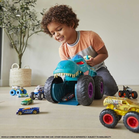 Hot Wheels Monster Trucks Car Chompin' MEGA Wrex Vehicle For Ages 3 Years & Up