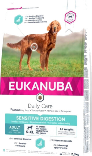 Eukanuba Hundefôr Daily Care 12 kg Tørrfôr for Sensitive Fordøyelse
