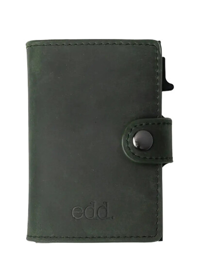 edd. Rfid Leather/Alu Card Holder - Green - ONE SIZE