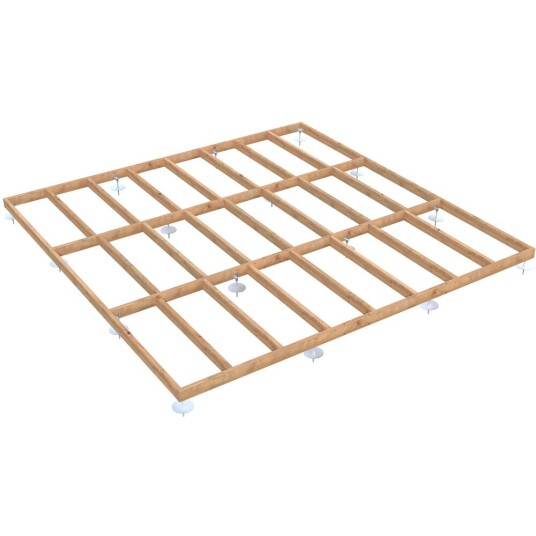 Palmako Bjelkelag Med Log-Foot 4,5x4,5m Fundament-Sett For Boder Og Hagehus