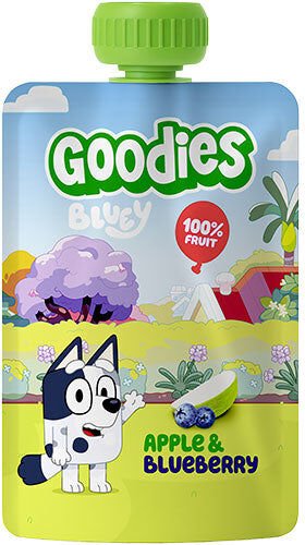 Goodies Bluey eple & blåbær smoothie 100 gr