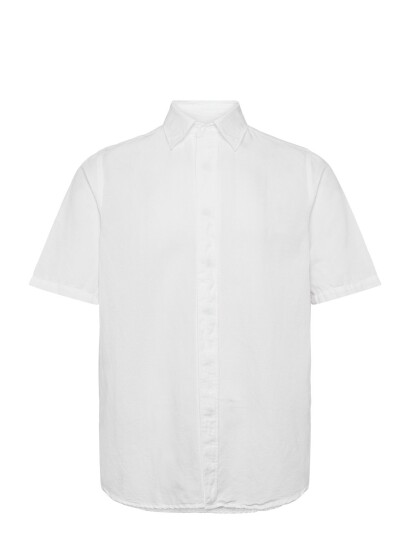 Filippa K Cotton Linen Short Sleeve Shir White 50