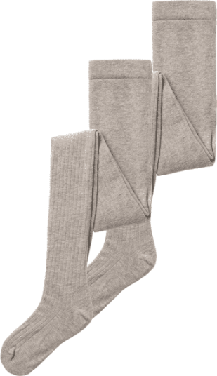 Name It 2 pack ribb strømpebukse Pure Cashmere