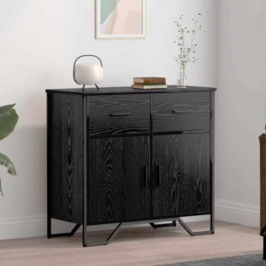  Serviesskap Svart eik 79.5 x 35.5 x 74.5 cm Konstruert tre