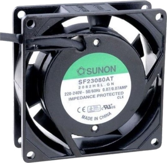 Aksialvifte 230 V 80 mm 80x80 Aksialvifte 230 V 80 mm 80x80