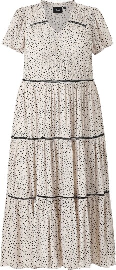 Zizzi   Kjole vWsma S/L Midi   Hvit