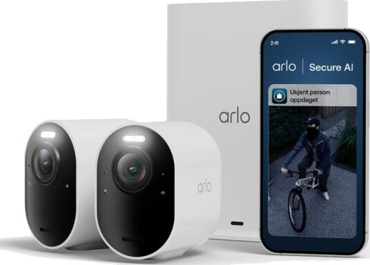 Arlo Ultra 3 4K Trådløst Overvåkingskamera Utendørs 2-pk Arlo Ultra 3 4K Trådløst Overvåkingskamera Utendørs 2-pk