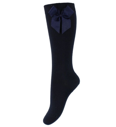 Condor Knestrømper m. Sløyfe Navy 27/31 Sokker Blå