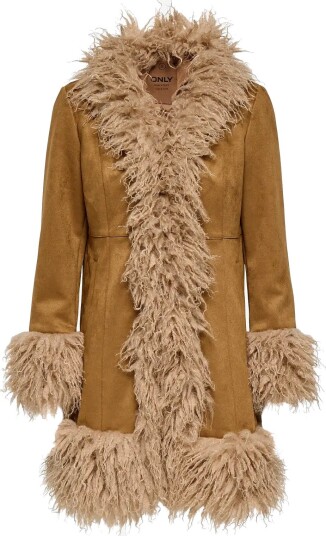 ONLY Onlblair Afganic Fur Jacket Otw RUBBER XL