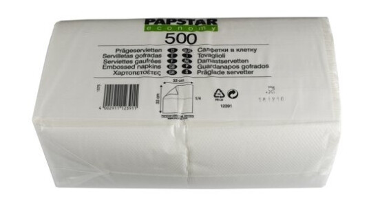 Papstar 12391 Hvit Tørkepapir Monokromatisk 17 G/M² 330 Mm Mm Papstar 12391 Hvit Tørkepapir Monokromatisk 17 G/M² 330 Mm Mm