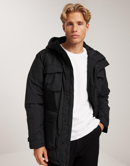 Selected Homme Slhron Parka Vinterjakker Svart Selected Homme Slhron Parka Vinterjakker Svart