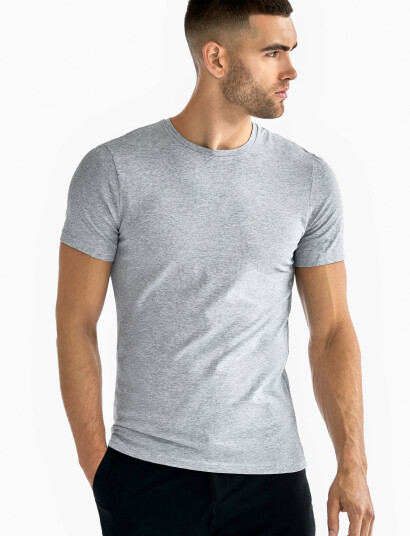 Bread & Boxers Crew-Neck Slim - Grey - L Bread & Boxers Crew-Neck Slim - Grey - L