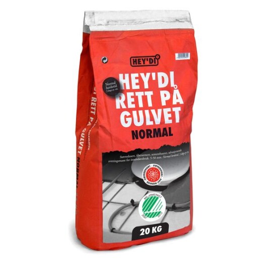Heydi Rett Pa Gulvet Normal 20kg Selvutjevnende Avrettingsmasse Stovredusert