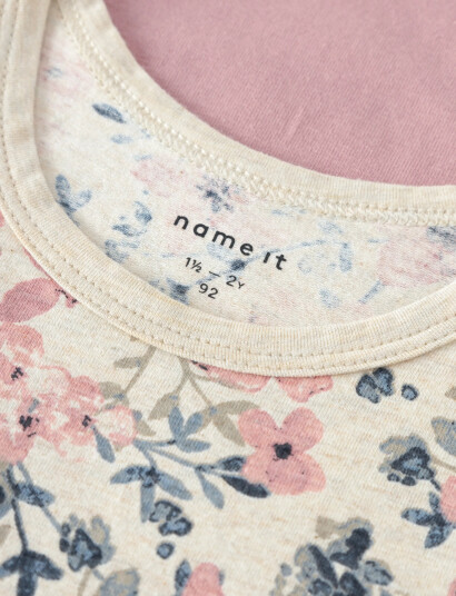 name it Nmftank Top 2P Nostalgia Flower Noos - Multi/patterned - 86