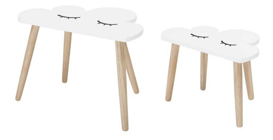 Bloomingville bord hvit sett med 2 Bloomingville bord hvit sett med 2