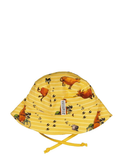 Geggamoja Mamma Mu Sunny Hat - Yellow - 4-10M Geggamoja Mamma Mu Sunny Hat - Yellow - 4-10M