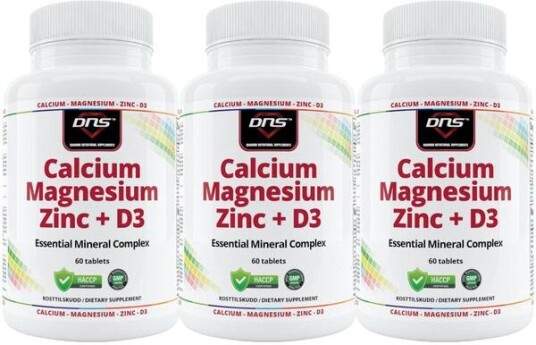 DNS 3 Pack Calcium & Magnesium + Zinc + D3 3 X 60 Tabletter
