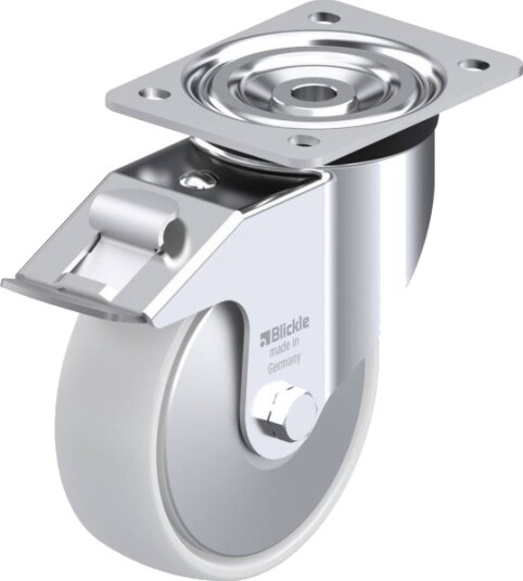 Blickle 739079 L-Po 150Xr-Fi-Fa Styrehjul Med Brems Hjuldiameter 150 Mm Bæreevne (Maks.) 400 Kg