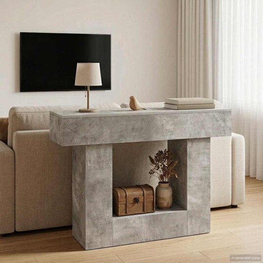 vidaXL BetongGrå 101 x 30 x 74 cm