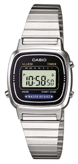 Casio Dameklokke LA670WEA 1EF Collection LCD/Stål 30.3x24.6 mm