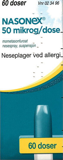 Nasonex Nesespray 50mcg/dose 60 doser