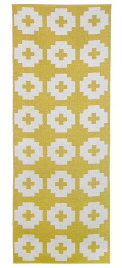 Brita Flower gulvteppe sun (gult) 70x150 cm