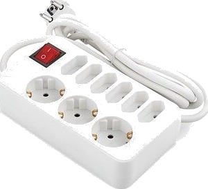 ON Extension lead 9-way with switch, 2m ON Extension lead 9-way with switch, 2m