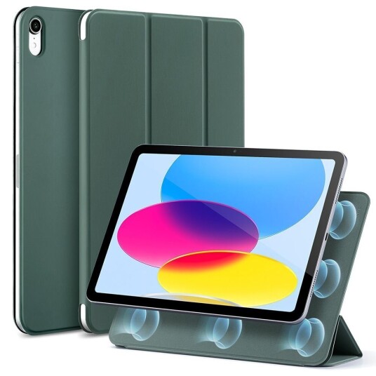 ESR iPad 10.9" (2022) ESR Rebound Magnetic Flip Deksel - Forest Green