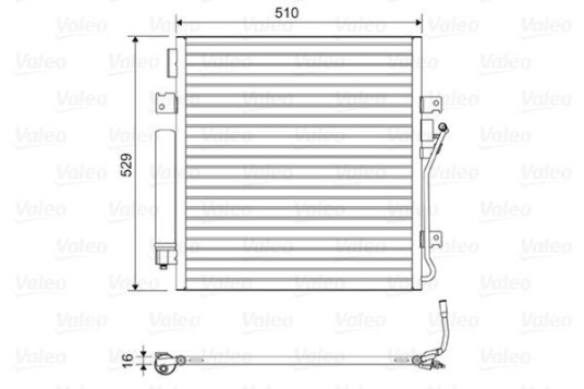 Kondensator VALEO 814163 Kondensator VALEO 814163