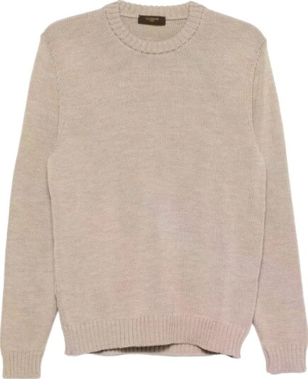 Zanone Herre Strikkevarer Beige M, Zanone Herre Strikkevarer Beige M,