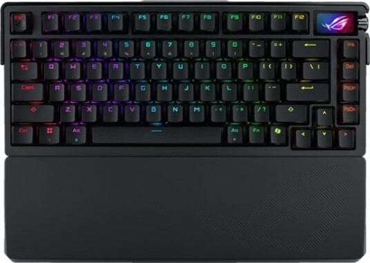Asus ROG Azoth Extreme 75% Gaming Tastatur med OLED Display, Trådløs, ROG NX Brytere, RGB - Svart