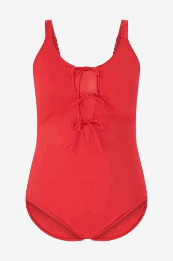 Zizzi - Badedrakt sPauline Tie Swimsuit Solid