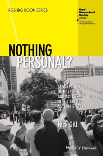 Nothing Personal? Nothing Personal?